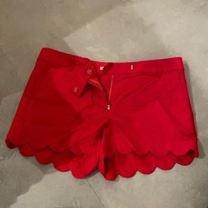 J.Crew scalloped linen shorts - size 12